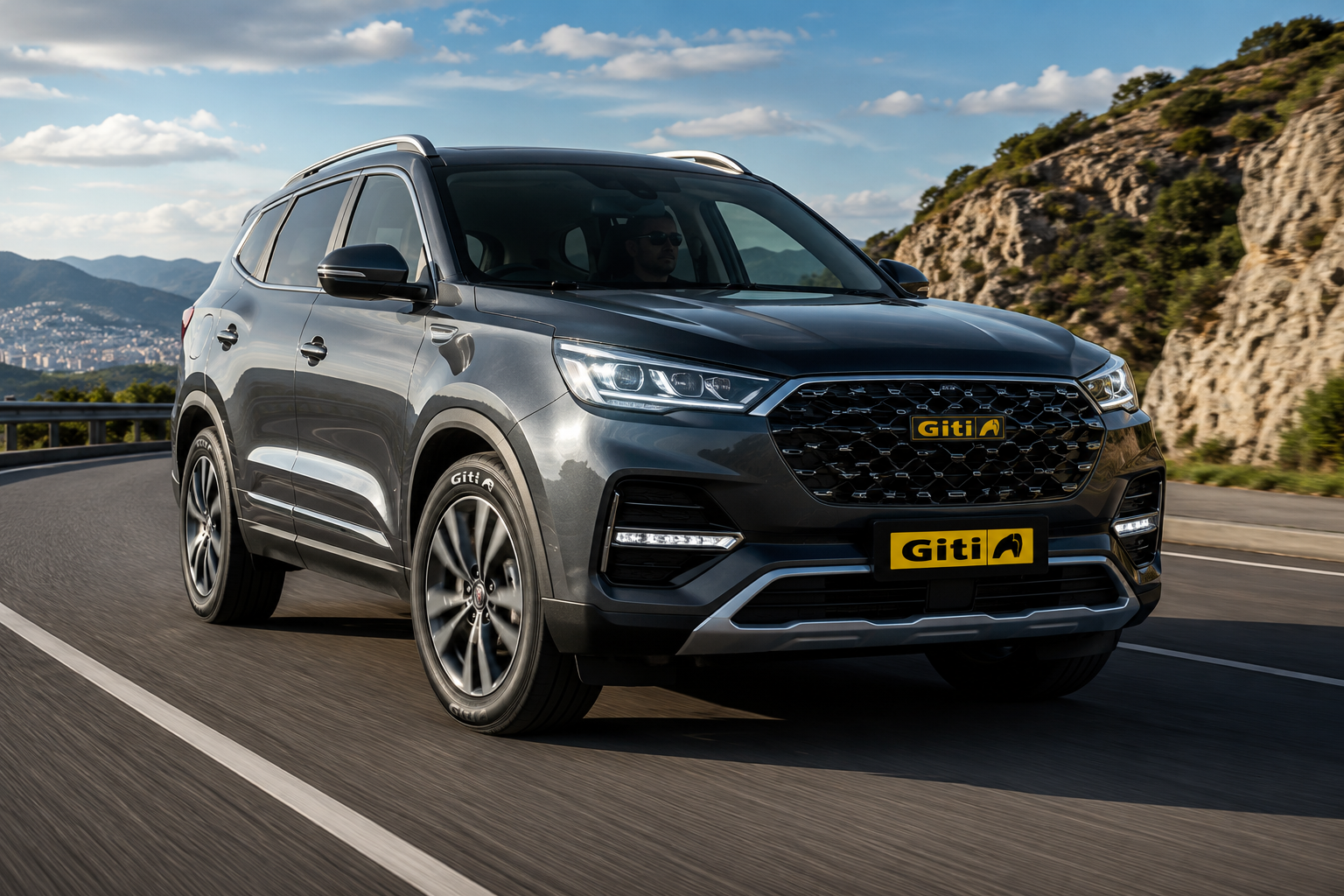 SUV utilizando pneus Giti