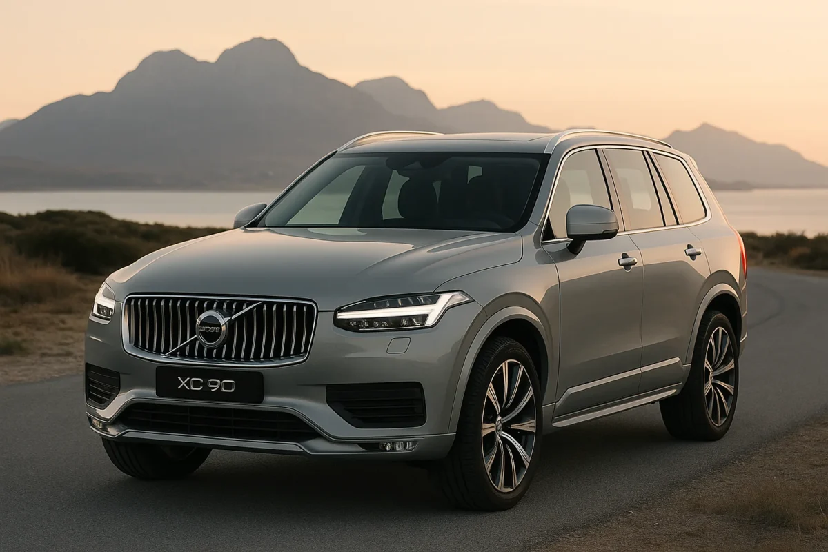 Volvo vermelho equipado com pneus premium Pneus JK